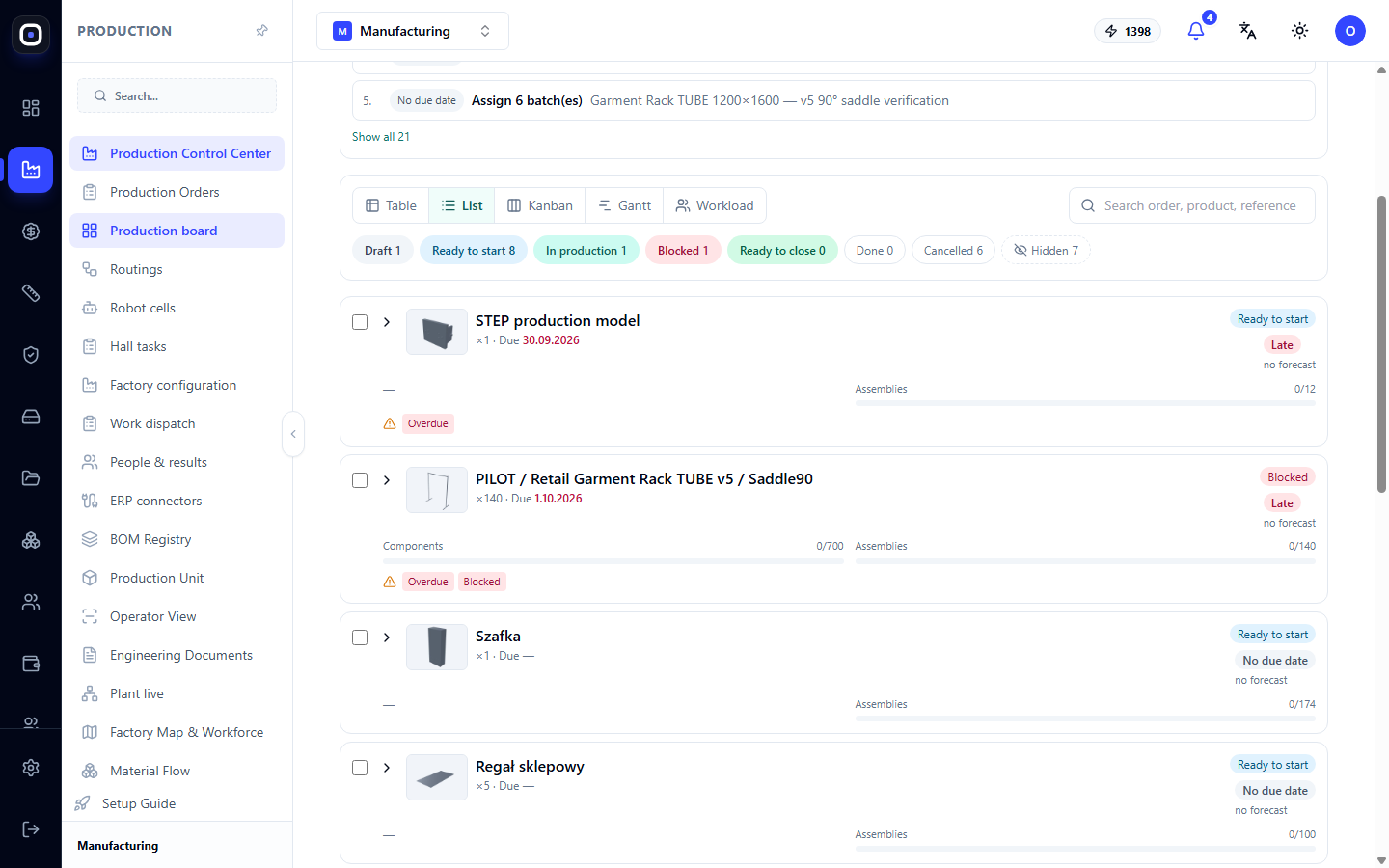 List view