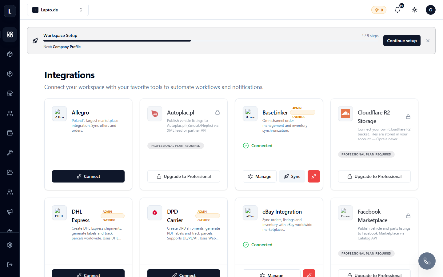Marketplace Integrations