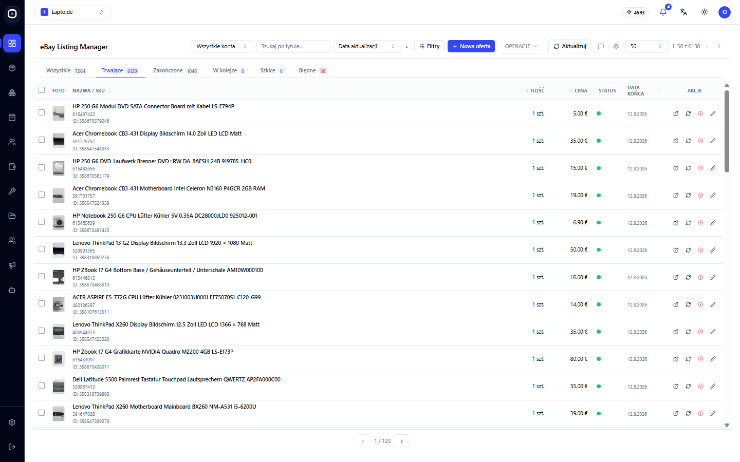 eBay Listing Manager