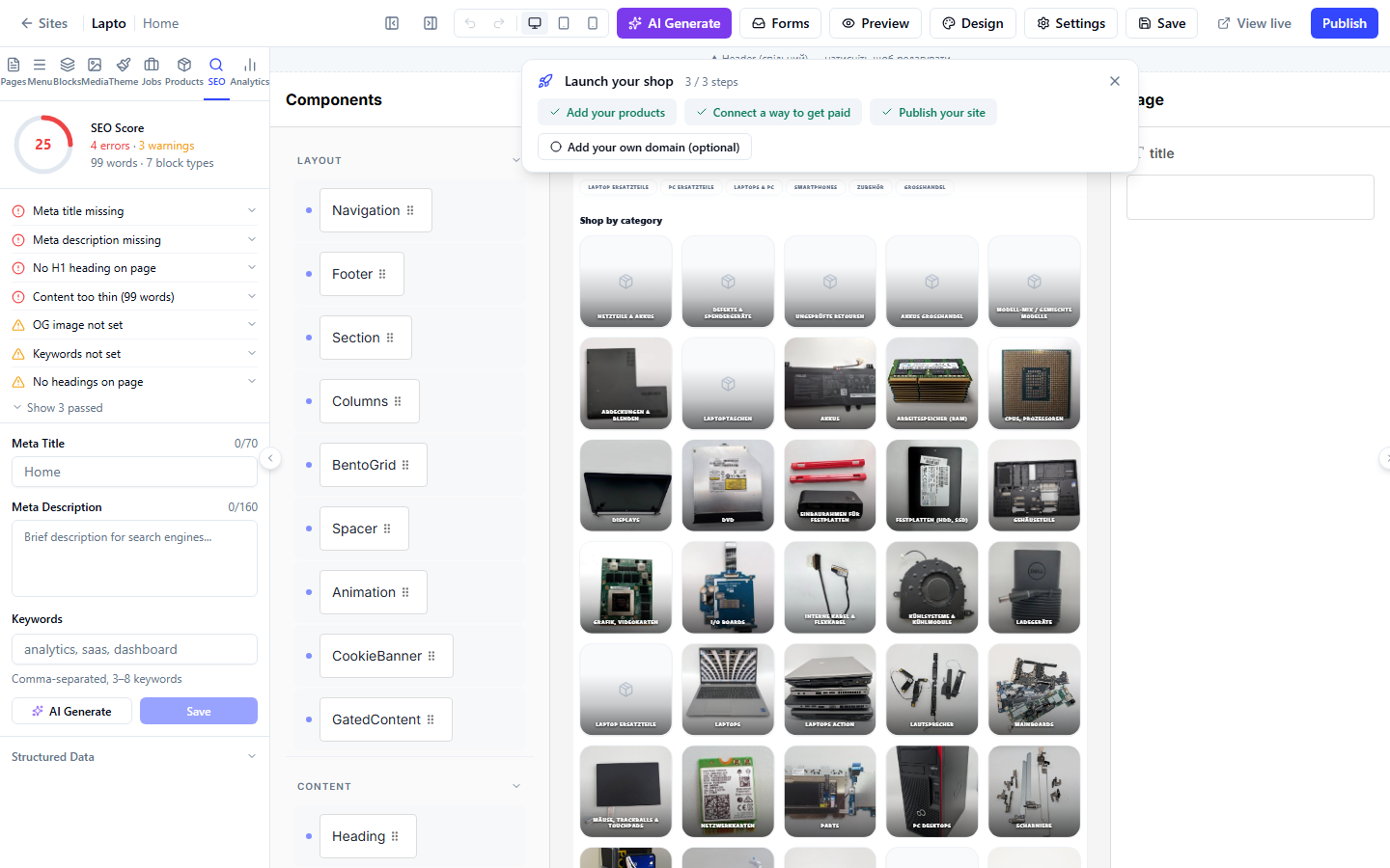 SEO-panel