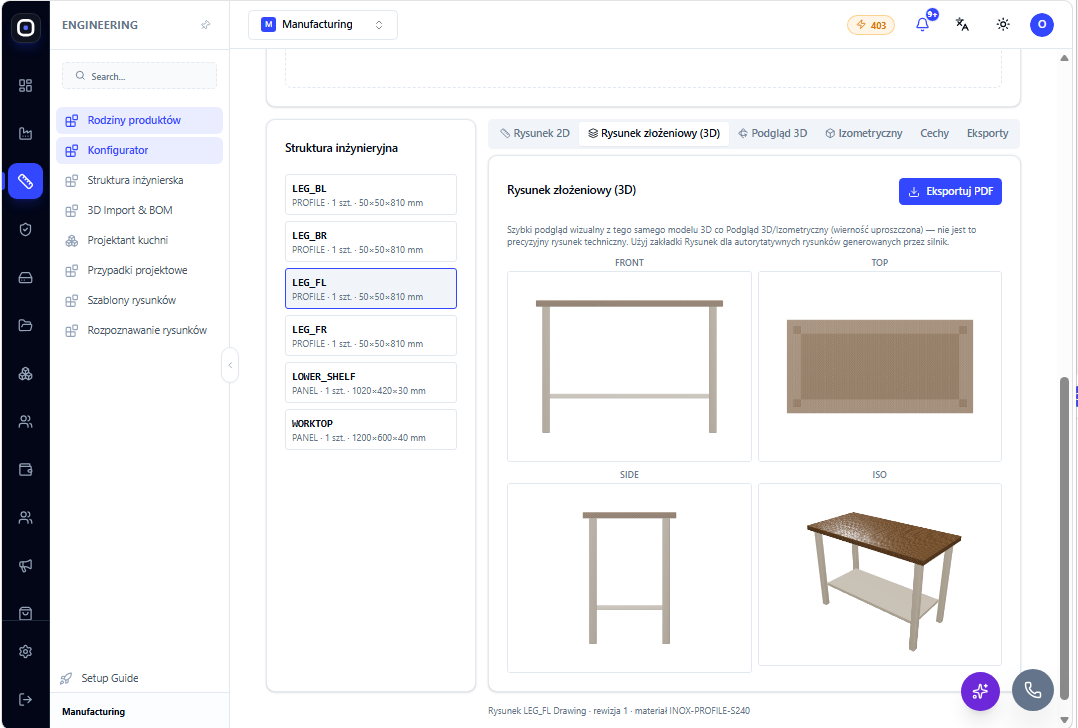 Engineering-grade design